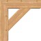 Ekena Millwork Traditional Block Smooth Bracket w/ Offset Brace, Western Red Cedar, 7 1/2"W x 28"D x 28"H BKT0806X28X28TRA05SWR - alternate 3